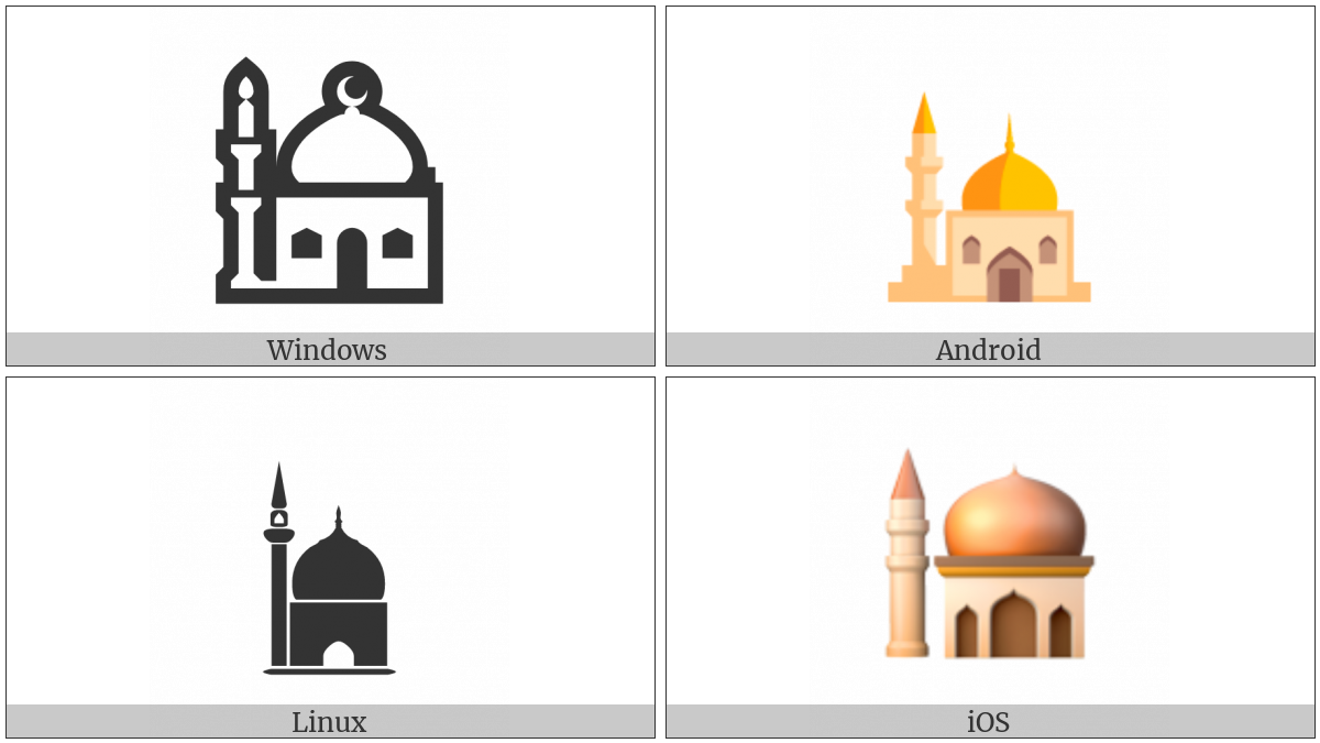 Mosque on various operating systems