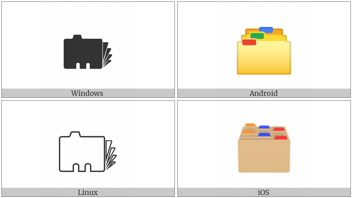 Card Index Dividers on various operating systems