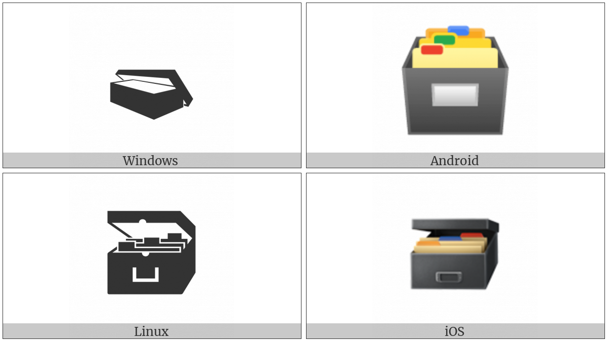 Card File Box on various operating systems