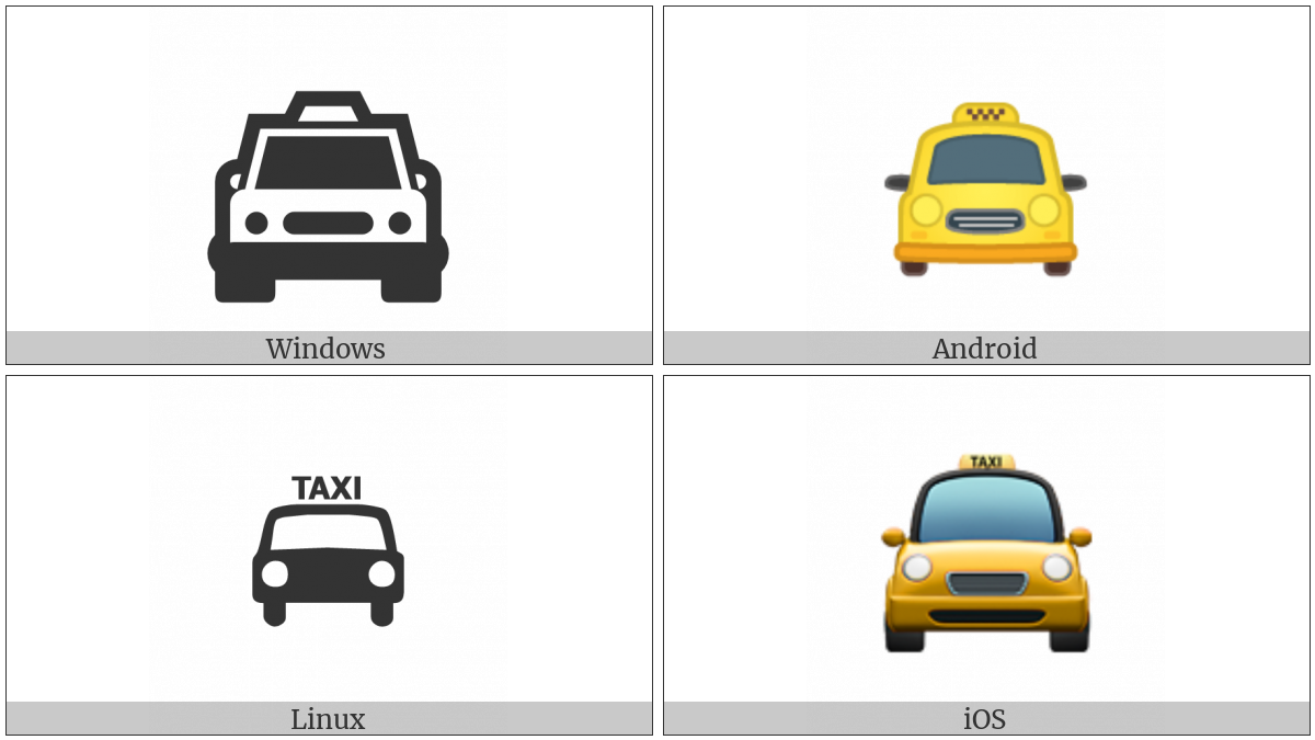 Oncoming Taxi on various operating systems