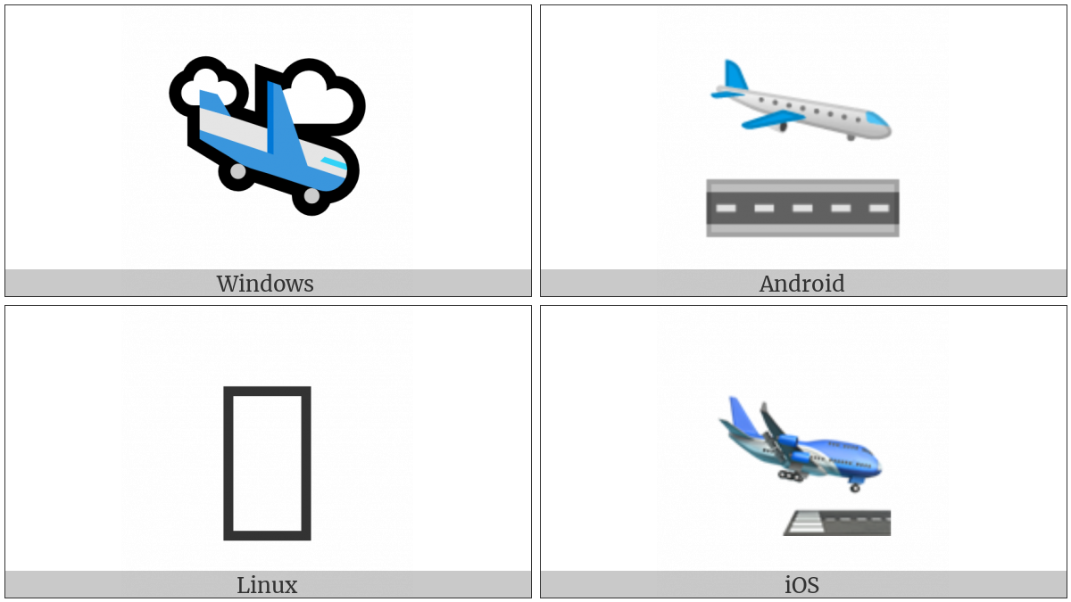 Airplane Arriving on various operating systems