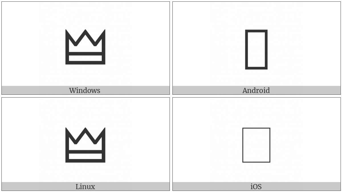 Alchemical Symbol For Regulus on various operating systems