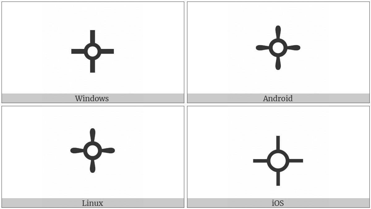 Alchemical Symbol For Wax on various operating systems