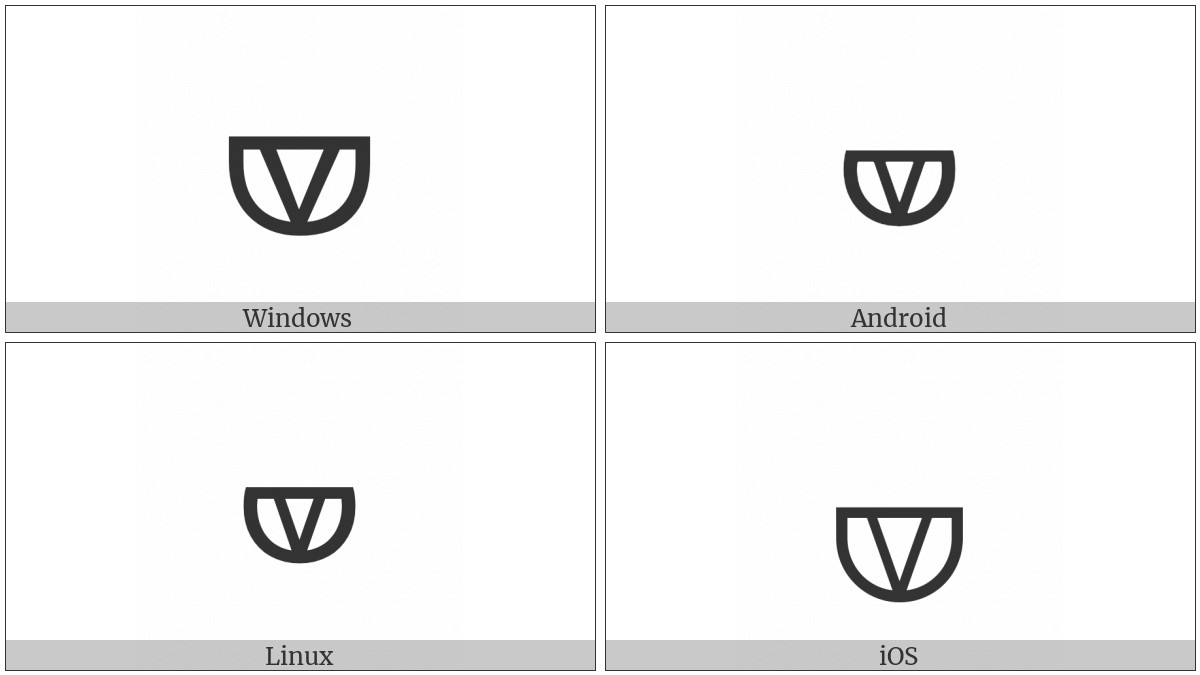 Alchemical Symbol For Crucible-2 on various operating systems