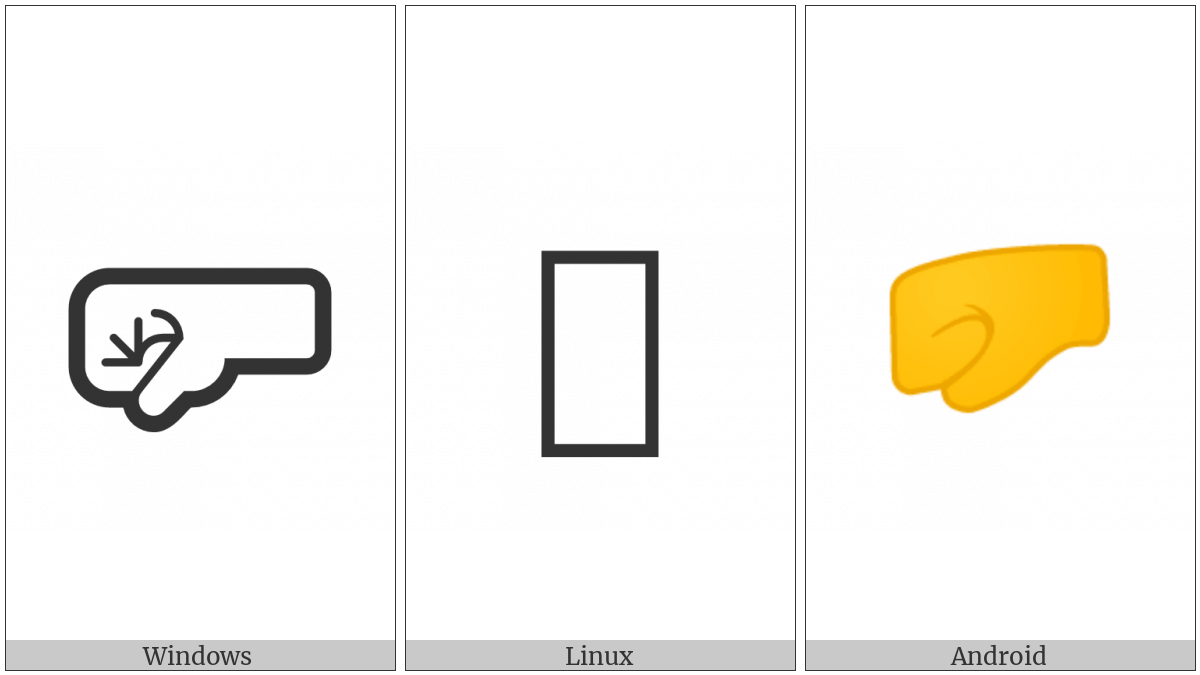 Left-Facing Fist on various operating systems