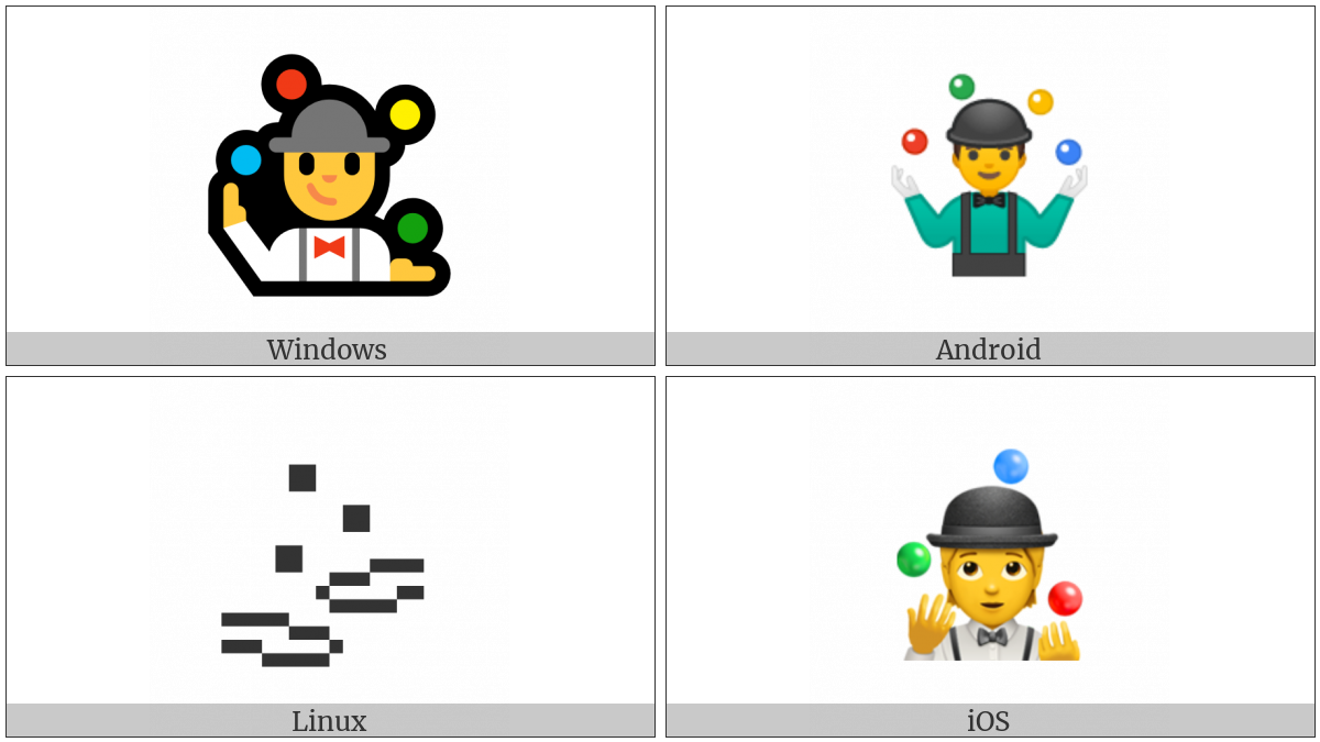 Juggling on various operating systems