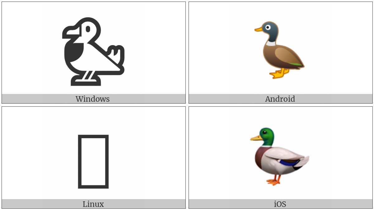 Duck on various operating systems