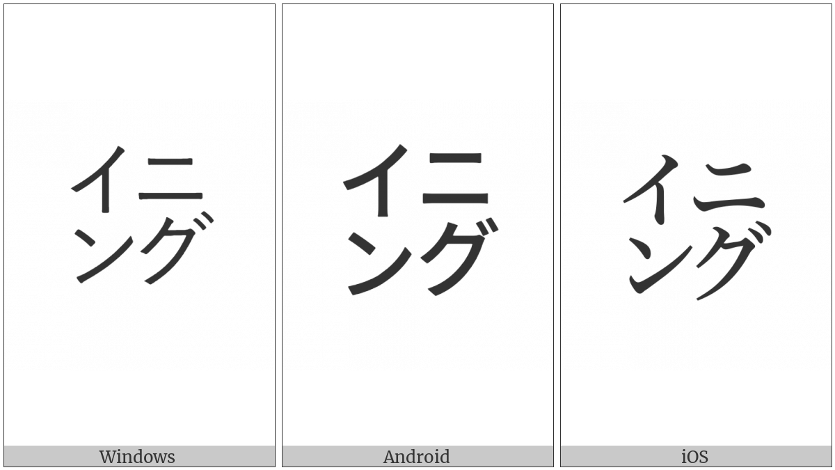 Square Iningu on various operating systems