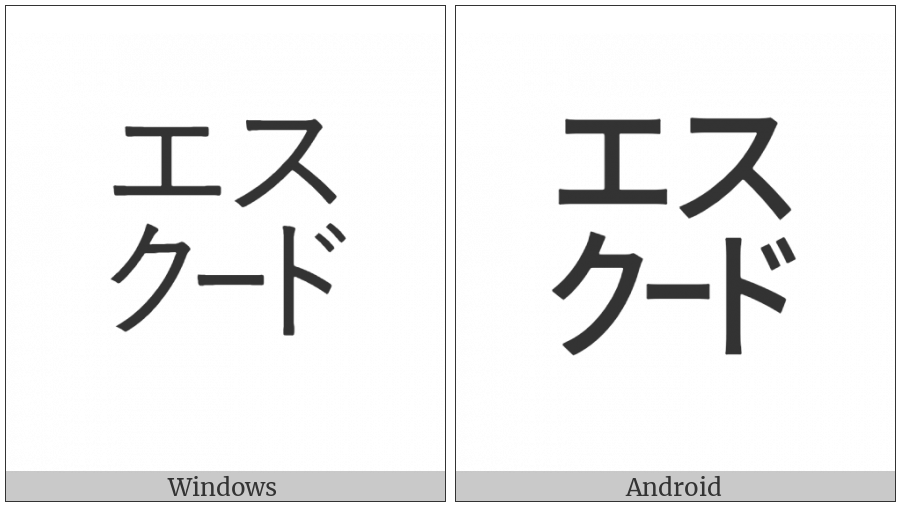 Square Esukuudo on various operating systems