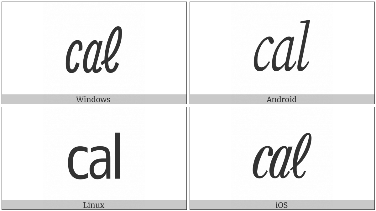 Square Cal on various operating systems