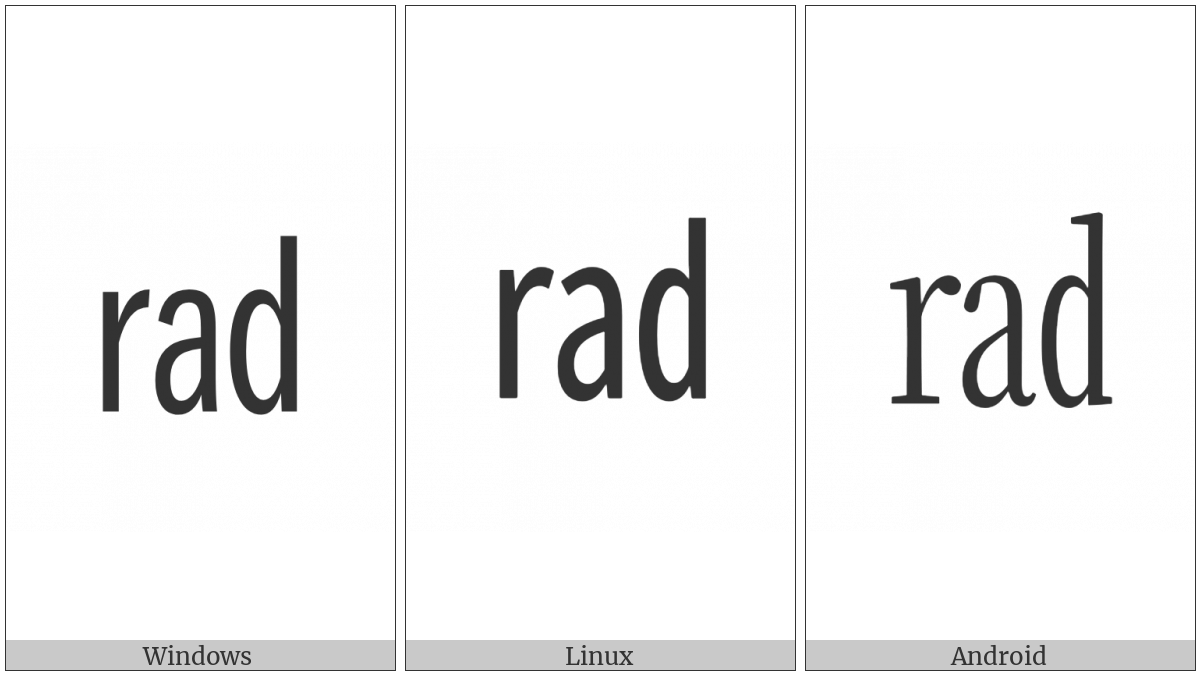 Square Rad on various operating systems