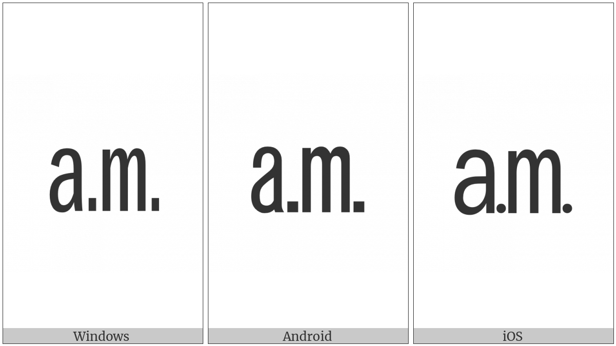 Square Am on various operating systems