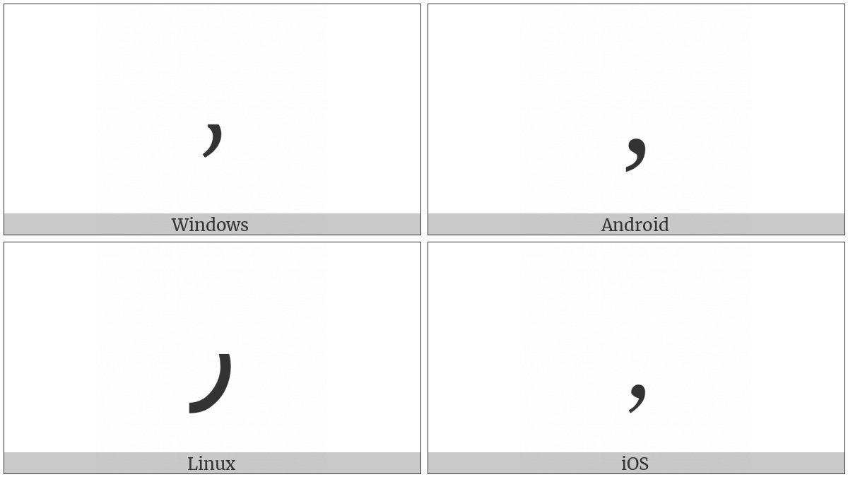 Arabic Decimal Separator on various operating systems