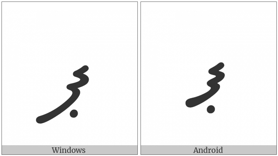 Thaana Letter Paviyani on various operating systems