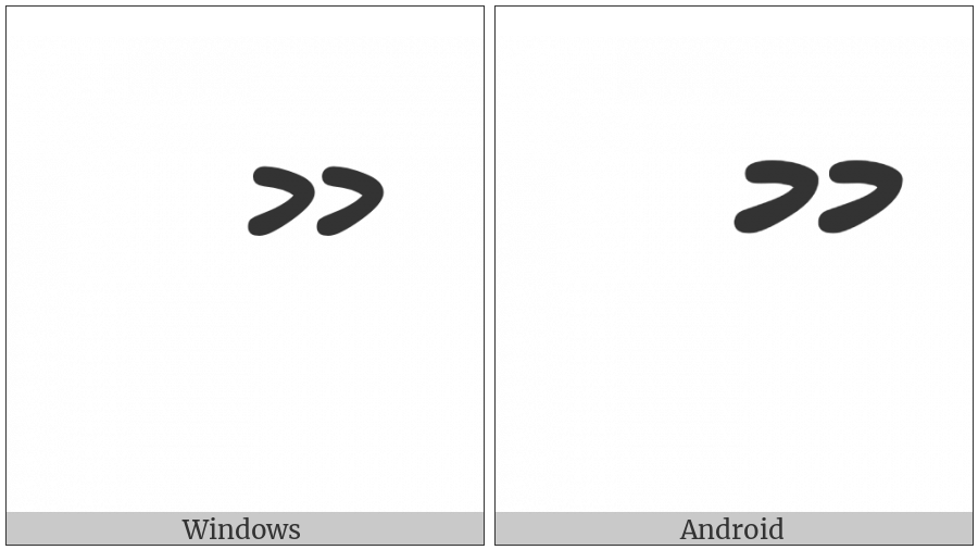 Thaana Ooboofili on various operating systems