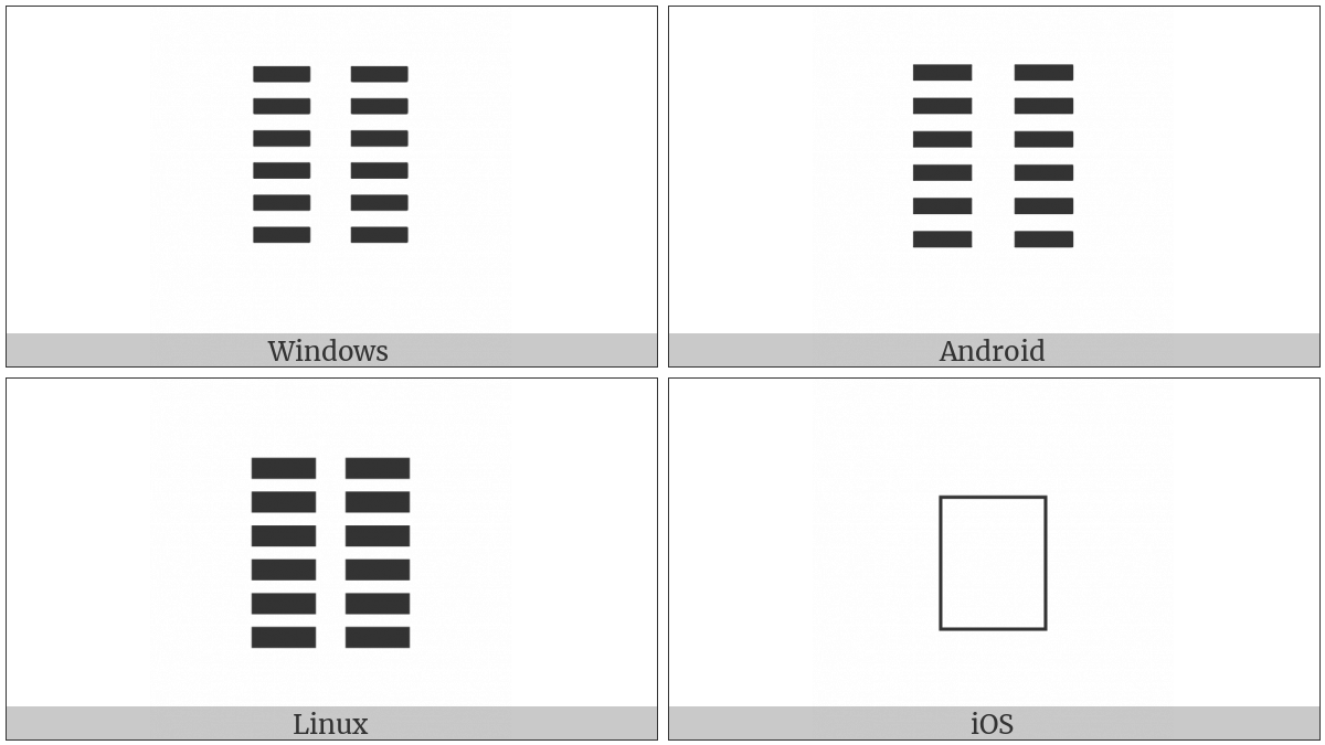 Hexagram For The Receptive Earth on various operating systems