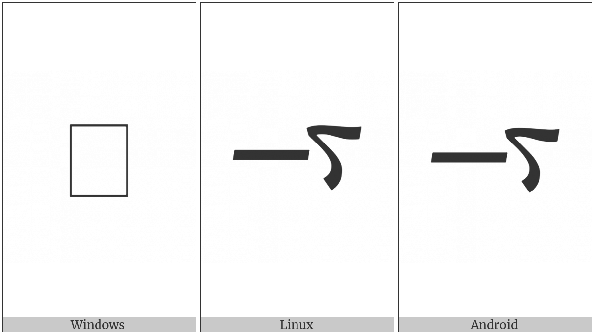 Samaritan Punctuation Melodic Qitsa on various operating systems