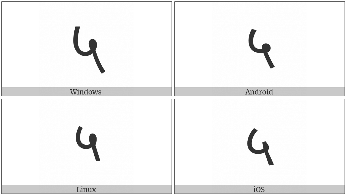 Devanagari Digit Five on various operating systems