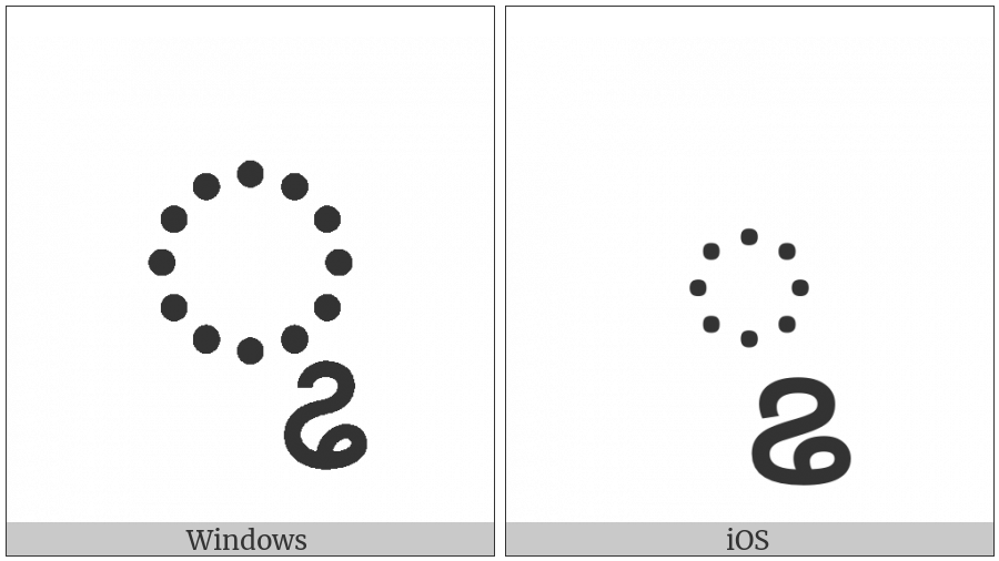 Oriya Vowel Sign Vocalic L on various operating systems