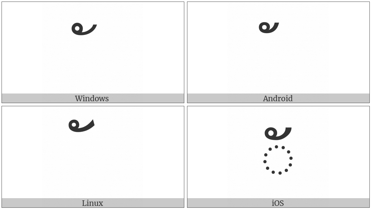 Thai Character Mai Han-Akat on various operating systems