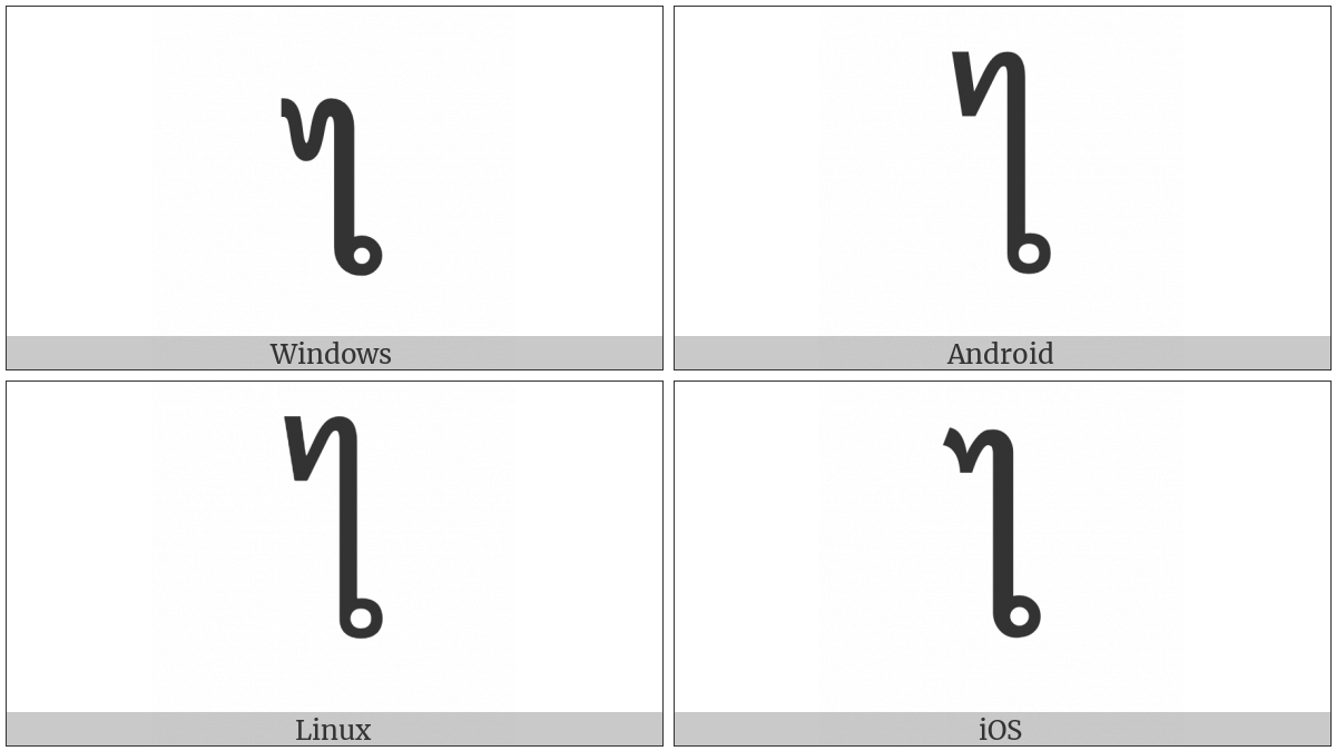 Thai Character Sara Ai Maimalai on various operating systems