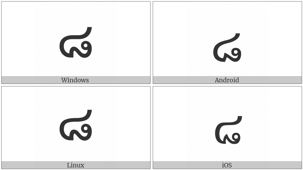 Thai Digit Eight on various operating systems