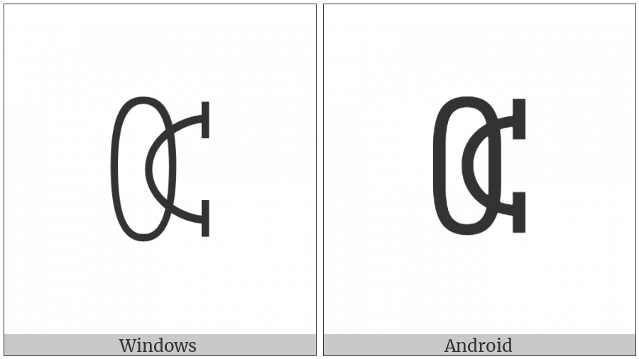 Yi Syllable Iep on various operating systems