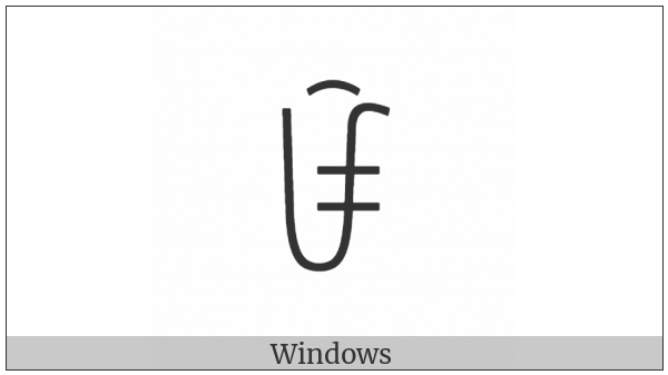 Yi Syllable Burx on various operating systems