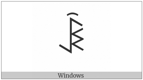 Yi Syllable Byx on various operating systems