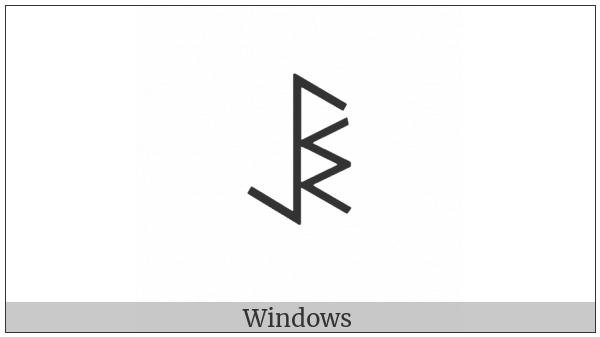 Yi Syllable By on various operating systems