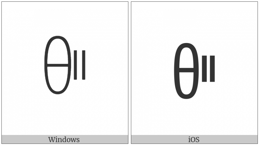 Yi Syllable Pie on various operating systems