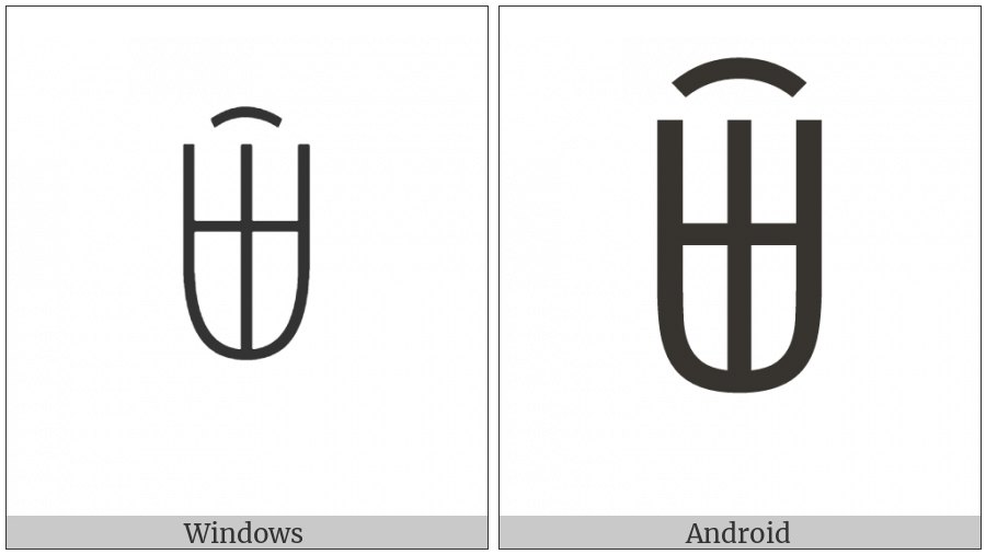 Yi Syllable Pax on various operating systems