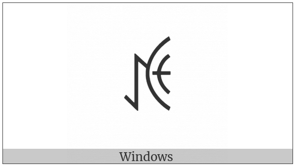 Yi Syllable Bbie on various operating systems