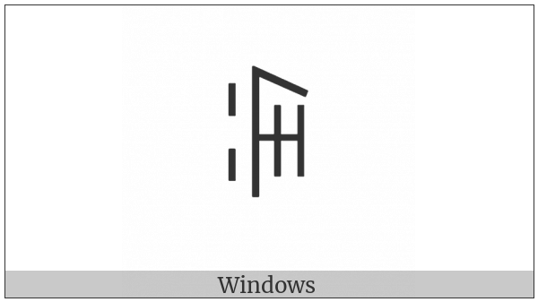 Yi Syllable Nbit on various operating systems