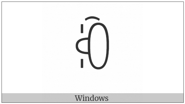 Yi Syllable Nbux on various operating systems