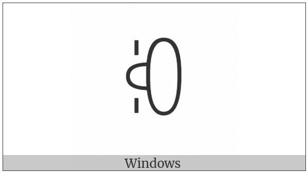 Yi Syllable Nbu on various operating systems