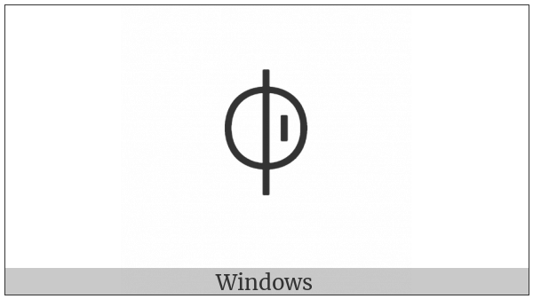 Yi Syllable Nbup on various operating systems