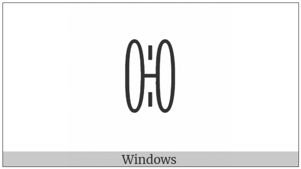 Yi Syllable Nbur on various operating systems