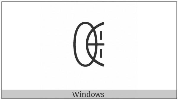 Yi Syllable Nbyt on various operating systems