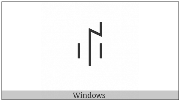 Yi Syllable Hmiep on various operating systems