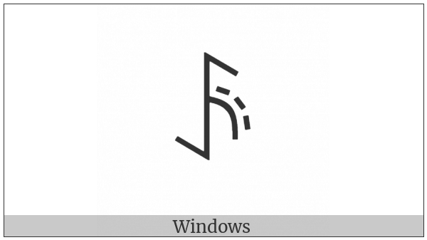 Yi Syllable Hmat on various operating systems