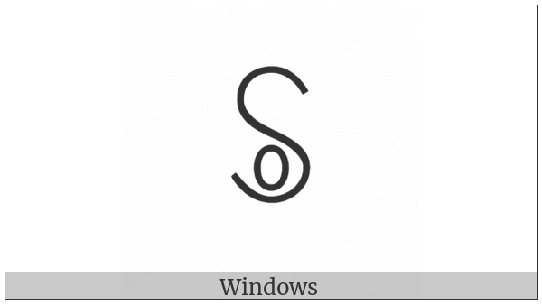 Yi Syllable Hmop on various operating systems