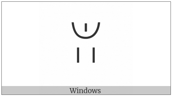 Yi Syllable Hmur on various operating systems