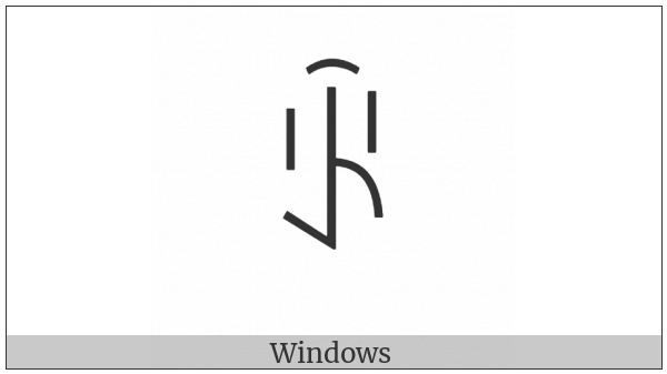 Yi Syllable Hmyx on various operating systems