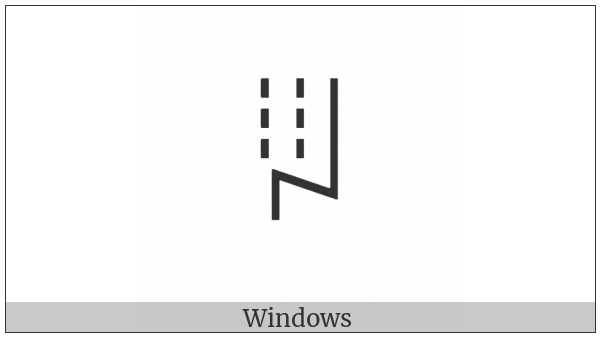 Yi Syllable Hmyp on various operating systems