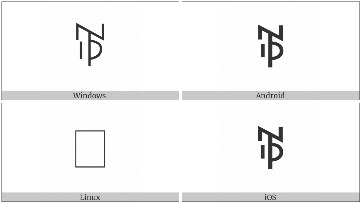 Yi Syllable Vip on various operating systems