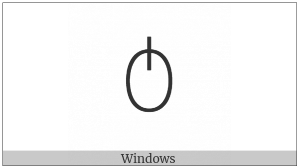 Yi Syllable Dot on various operating systems