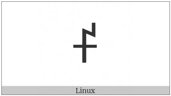 Yi Syllable Tip on various operating systems