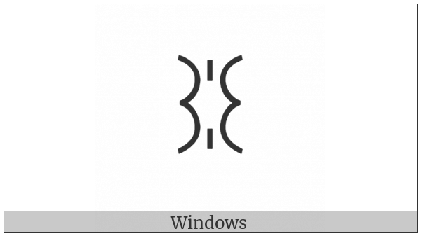 Yi Syllable Tuot on various operating systems