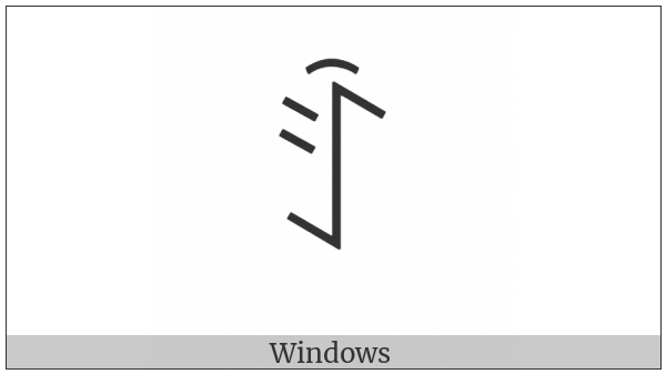 Yi Syllable Ddix on various operating systems